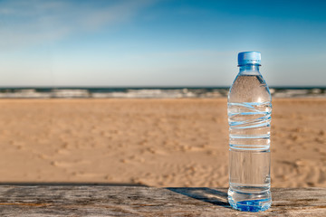 Bottle of clean drinking water