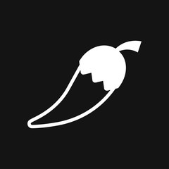 Chili pepper vector icon, logo illustration on background, pepper icon