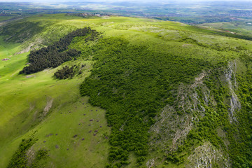 Cheile Turzii Gorge aerial view, Romania.