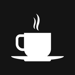 Coffee cup icon. Coffee drink vector symbol stock web illustration.