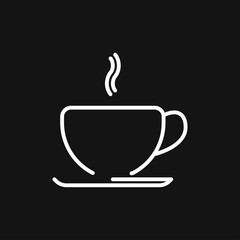 Coffee cup icon. Coffee drink vector symbol stock web illustration.