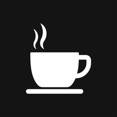 Coffee cup icon. Coffee drink vector symbol stock web illustration.