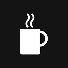 Coffee cup icon. Coffee drink vector symbol stock web illustration.