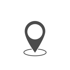 Map pin icon. Location mark sign, destination symbol Vector illustration