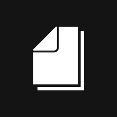 Copy vector icon. Duplicate app symbol. Creative UI item