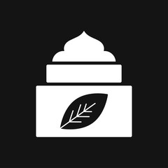 Face cream vector icon. Cosmetic cream sign.