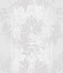 Fototapeta premium Vintage Ornament pattern Vector. Baroque rococo texture luxury design. Royal textile decors. Old painted backgrounds