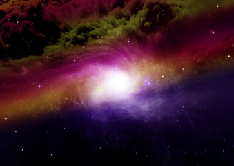 galaxy in a free space