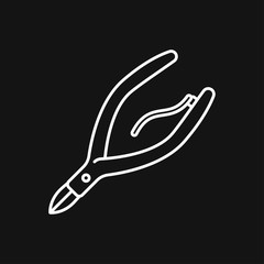 Nail care icon. Pedicure and manicure equipment. Vector illustrations