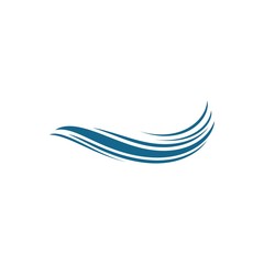 Fototapeta premium Water wave vector icon illustration