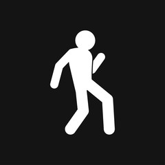 Fototapeta na wymiar Dancing vector icon. Illustration on background, people dance