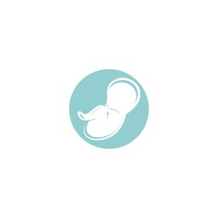 Baby logo vector icon
