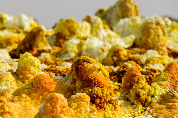 Dallol sulfur Springs in The Afar Region of Danakil Depression