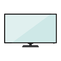 tv flat icon. vector illustration. isolated on white background