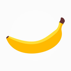 banana flat icon. vector illustration. isolated on white background