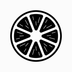 Obraz premium orange black flat icon. vector illustration. isolated on white background