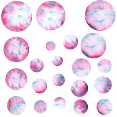 set of elements for your design pink