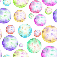 pattern of colorful abstract bubbles
