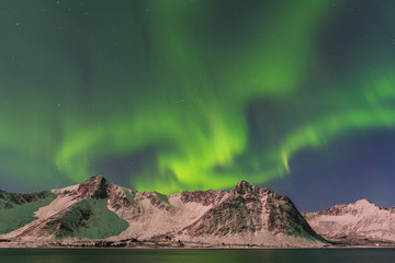 Fototapeta na wymiar Northern lights, Senja Norway