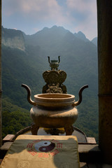 Beautiful architecture in Ancient Wudang temple, WudangShan