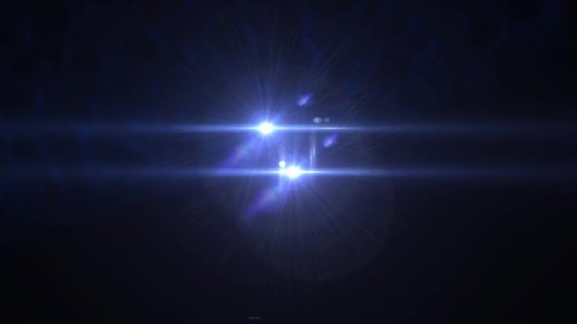 Flashlights flares motion background glow light bright blue video footage for design logo