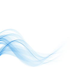  Horizontal blue blue water wave on a white background