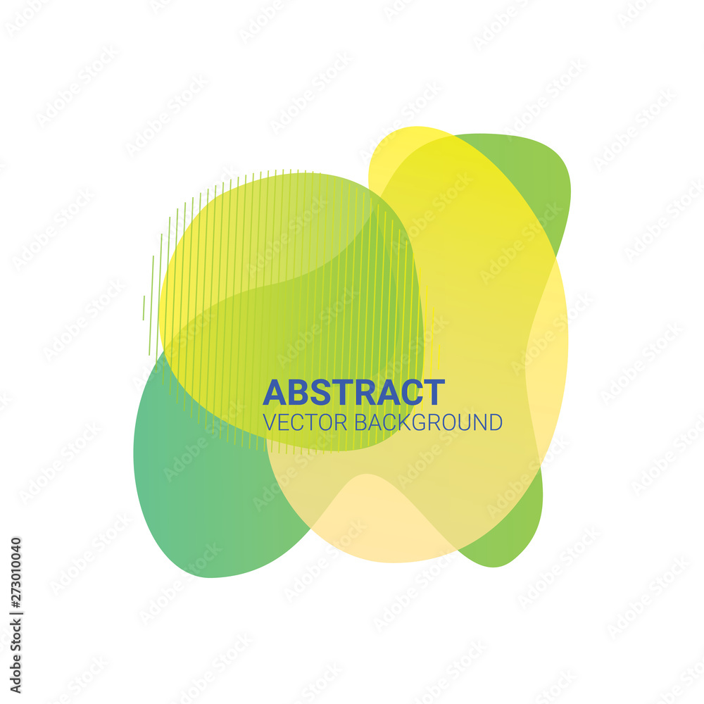 Poster abstract blur free form shapes color gradient