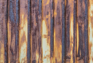 Old Weathered Corrugated Rusty Metal Panels