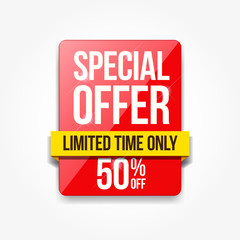 Special Offer Limited Time Shopping Only Label