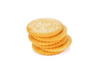 Fototapeta na wymiar Cracker Isolated on White with Clipping Path
