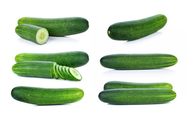 Cucumber isolated on white background
