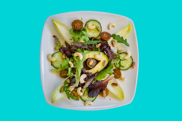 A fresh, healthy and delicious salad, a very appetizing meal