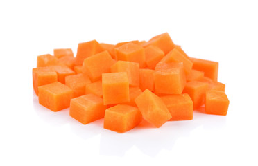 carrots isolated on white background