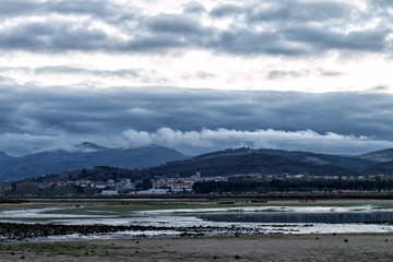 landascape at sunset in spain