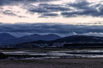 landascape at sunset in spain