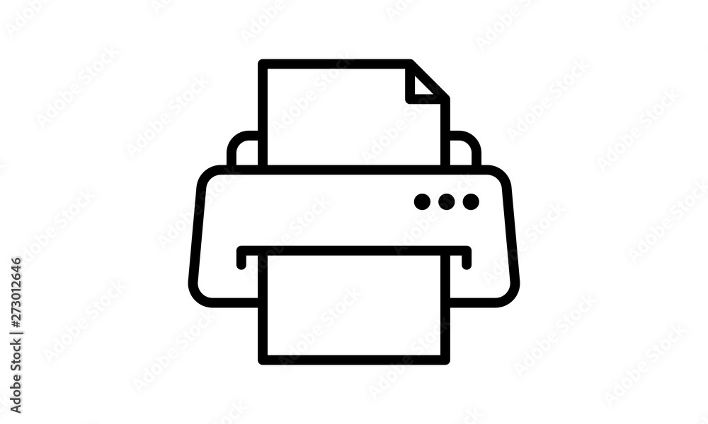 Poster printer vector icon, document printing symbol. modern, simple flat vector illustration for web site 
