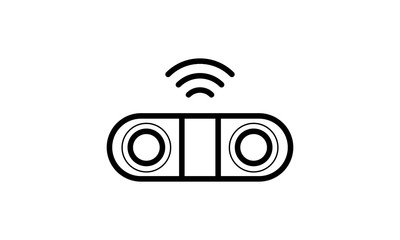 Wireless and wifi icon for internet connectivity