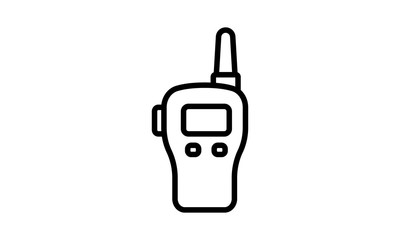 Walkie talkie icon for communication devices