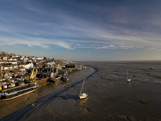 drone photo of leigh on sea