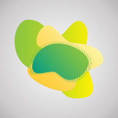 Abstract blur fluid organic color gradient shapes