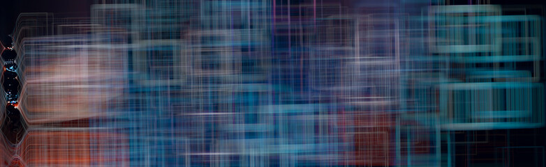 multicolored abstract network background / modern technological background, abstraction blurred unusual concept speed