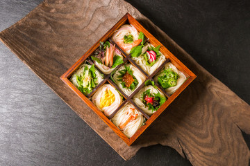 そうめん　ひやむぎ　Japanese very thin noodle(Somen)