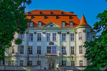 HDR Photo of Castle in Lesnica Wroclaw Poland. Pictures taken in very hot day with no clouds and wind.