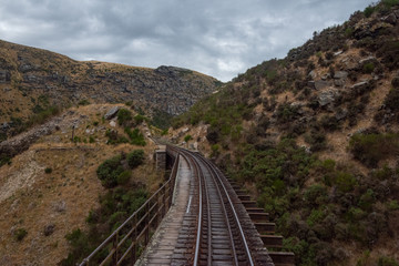 Fototapeta premium Beautiful View from a Train