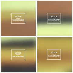 Abstract colorful blurred vector backgrounds. Elements for your website or presentation.