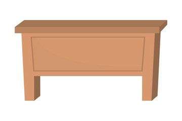 Isolated desk table design vector illustrator