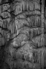 Stalactites in a cave