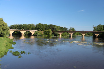 Fototapeta na wymiar Limeuil, Vezere mit Dordogne, Perigord