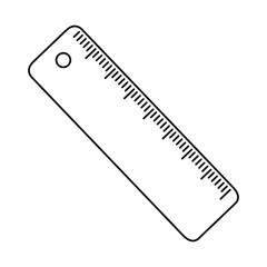 Isolated ruler tool design vector illustrator