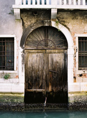 Old decrepit door in Venice